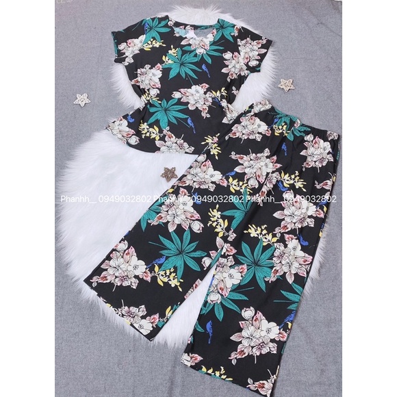 Bộ lanh nhung trung niên dài, bộ mặc nhà trung niên quần dài