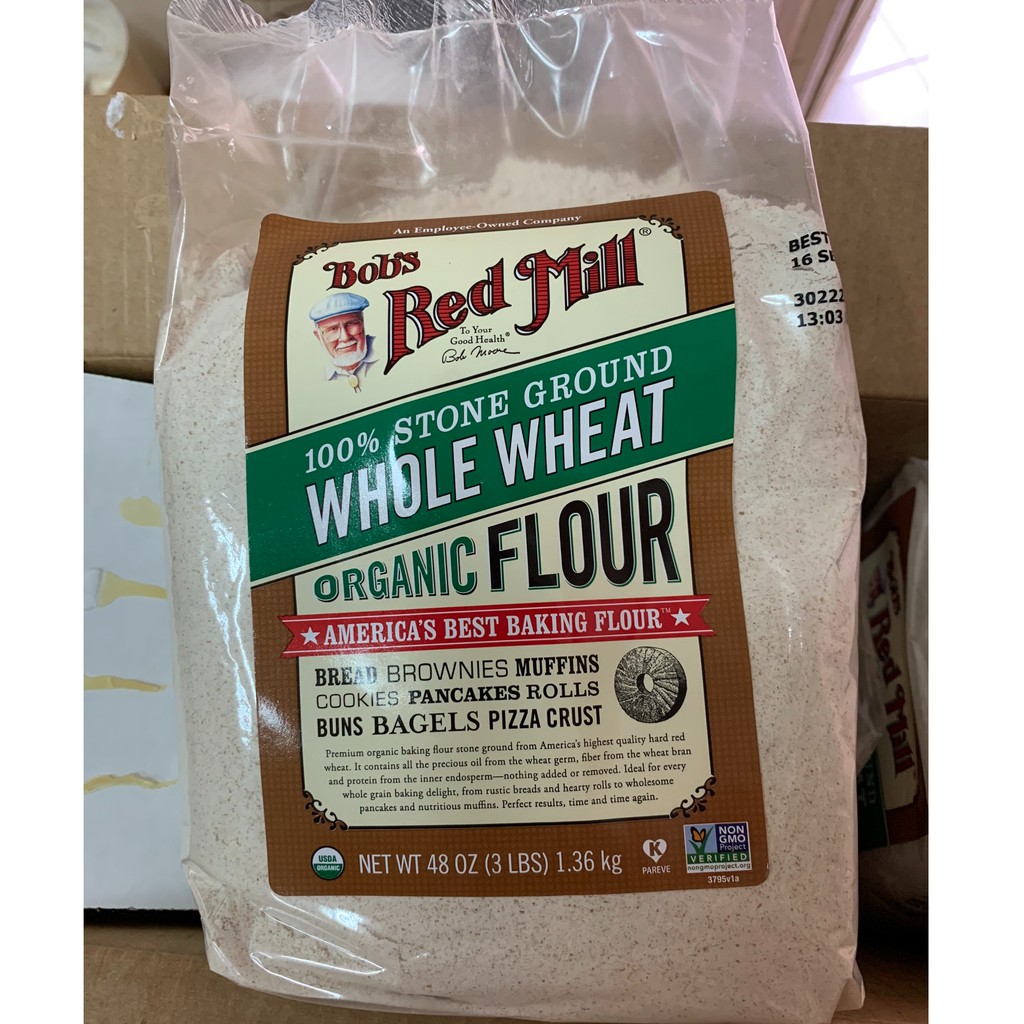 [ Bob's Red Mill ] Bột Mì Nguyên Cám Hữu Cơ ( Organic Whole Wheat ) 1,36kg