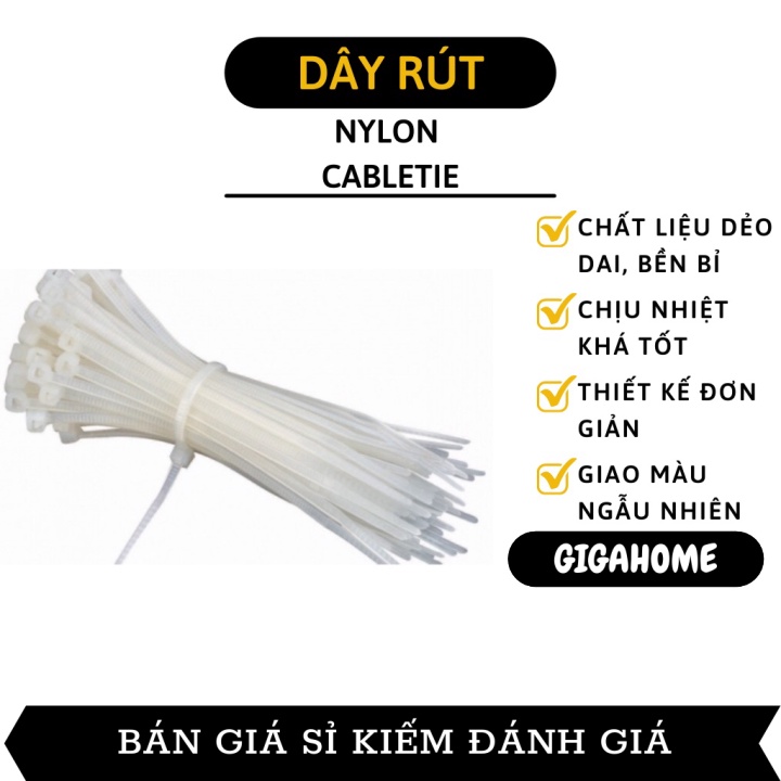 Dây cước rút   GIÁ VỐN   Combo 100 dây rút nhựa dẻo chịu lực, chịu nhiệt tốt giá cực rẻ 4532