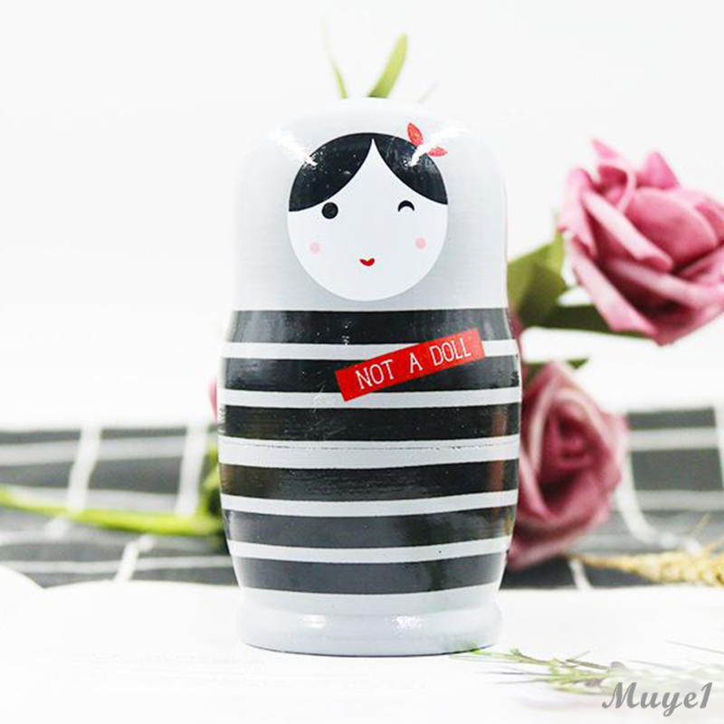 Bộ 5 Búp Bê Nga Matryoshka Bằng Gỗ