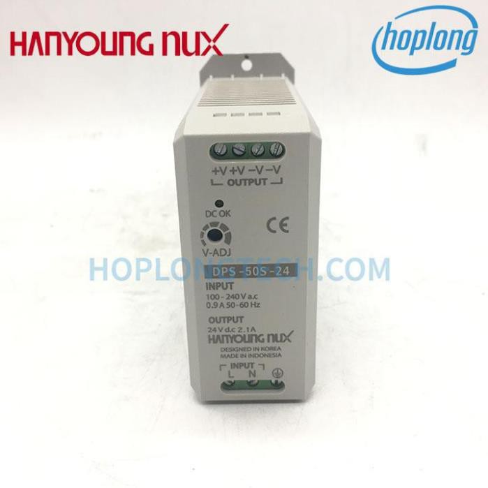 HanYoung DPS-50S-24 Hanyoung Bộ nguồn ngõ ra 24VDC ngõ ra 50W