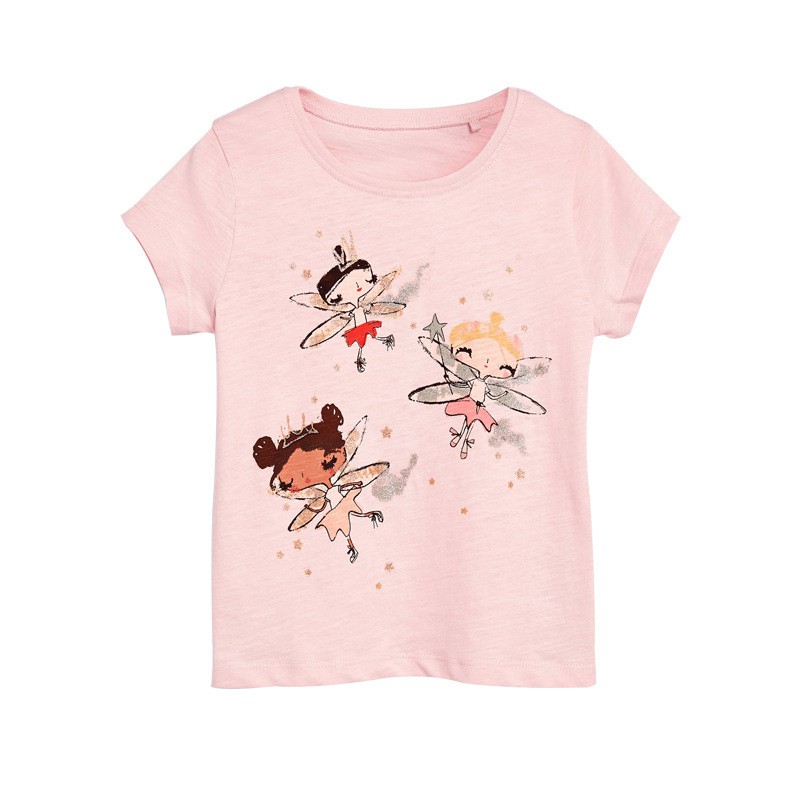 TH45 áo thun hè ngắn tay họa tiết các con vật siêu dễ thương của Malwee và Jumping Bean cho bé gái