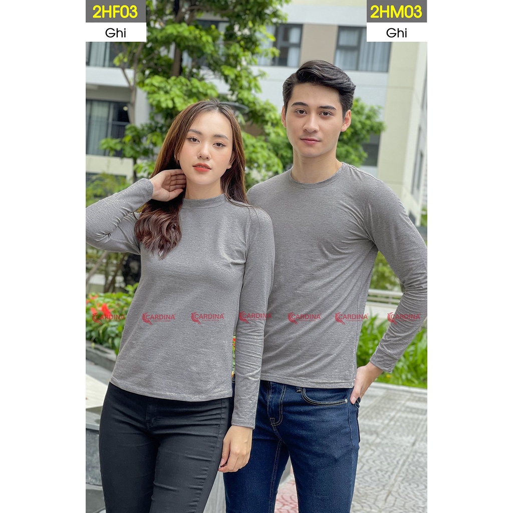 Áo giữ nhiệt nam cao cấp CARDINA chất cotton co giãn khử mùi giữ nhiệt tốt