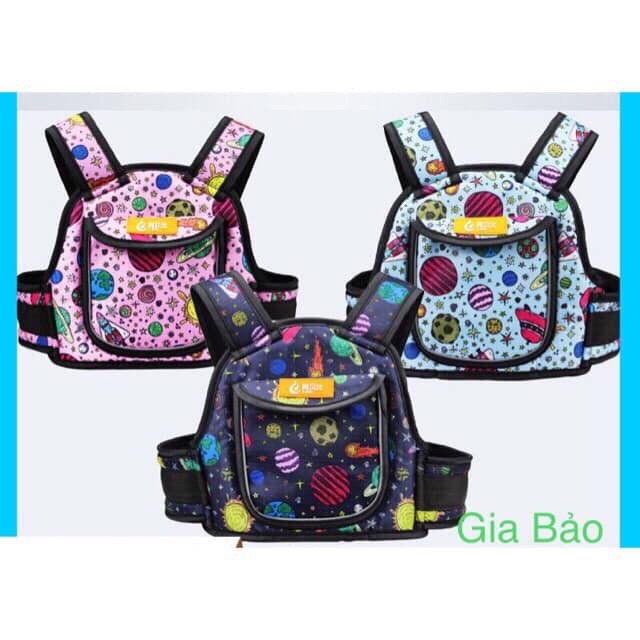 [ 28 Mẫu Hàng Loại 1 ] Đai Xe Máy An Toàn Tuyệt Đối Có Phản Quang Cho Bé (Size 1-12 Tuổi)