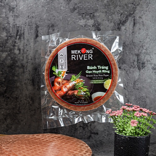 Bánh tráng gạo huyết rồng MEKONG River đóng gói - 300g