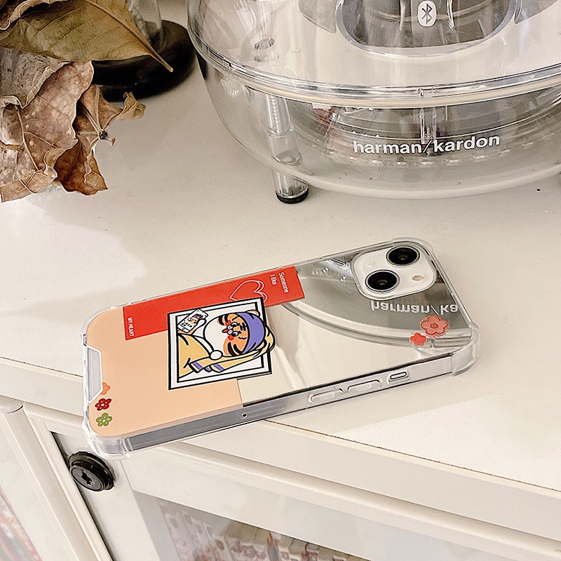 Ốp lưng iphone Ốp Điện Thoại Mặt Gương Chống Sốc Cho iPhone6 / 7 / 8Plus 14proMax XR 11 / 12 13Pro Max MINI 14 Dinuo case