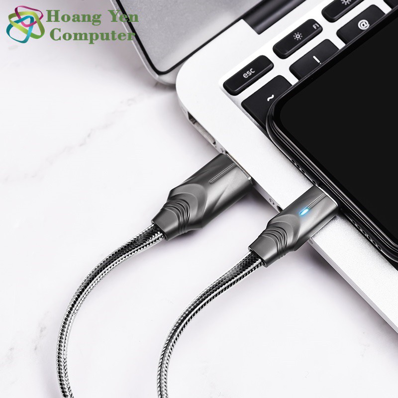 Cáp Sạc IPHONE Borofone BU12 Dài 1.2M Chống Đứt Đèn Led - BH 3 tháng 1 đổi 1 (MÀU NGẪU NHIÊN)