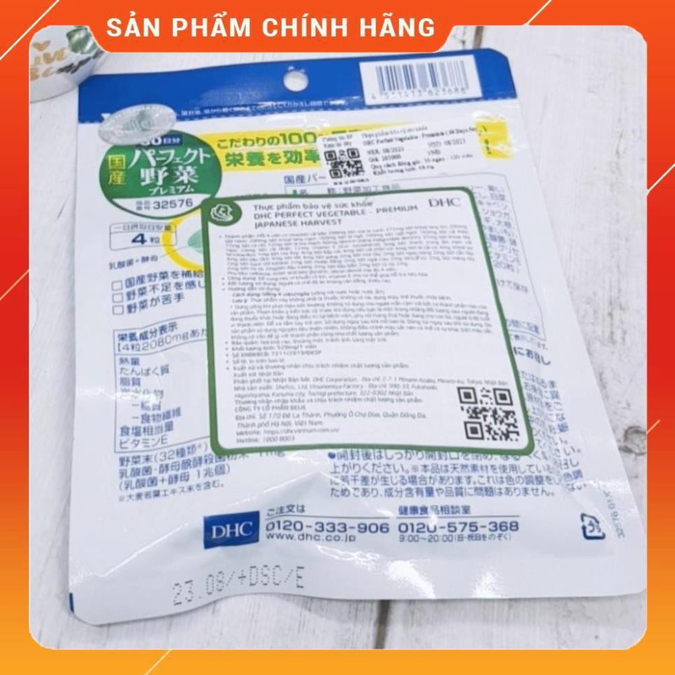 Viên uống DHC Rau Củ Quả Tổng hợp Premium 30 Ngày (120v/gói)