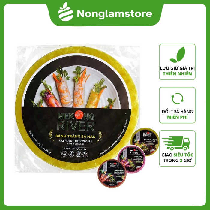 Bánh Tráng Ba Màu Rice Paper Three Colours 300g