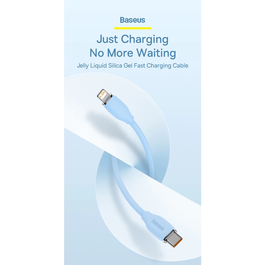 Cáp sạc nhanh Baseus Jelly Liquid Silica Gel Fast Charging Data Cable C to L 20W