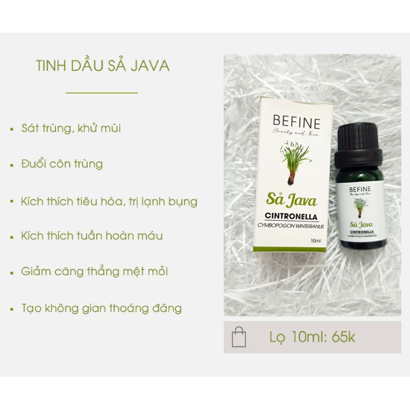 Tinh dầu sả Java Befine