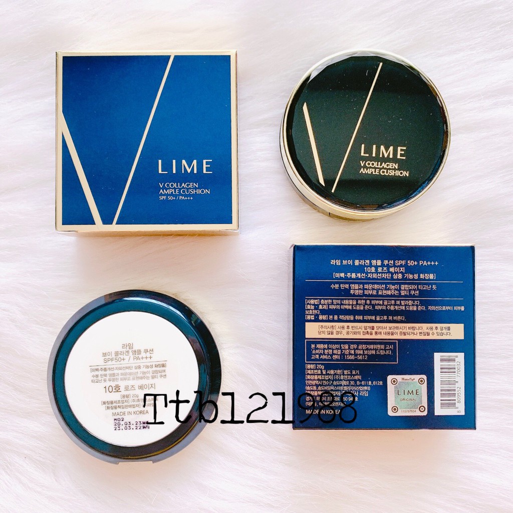 Phấn Nước Lime V Collagen Ample Cushion (xanh)