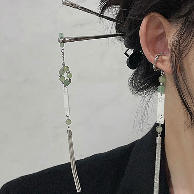 Trâm Cài Tóc Dáng Dài Bằng Kim Loại Phong Cách Trung Hoa Thanh Lịch