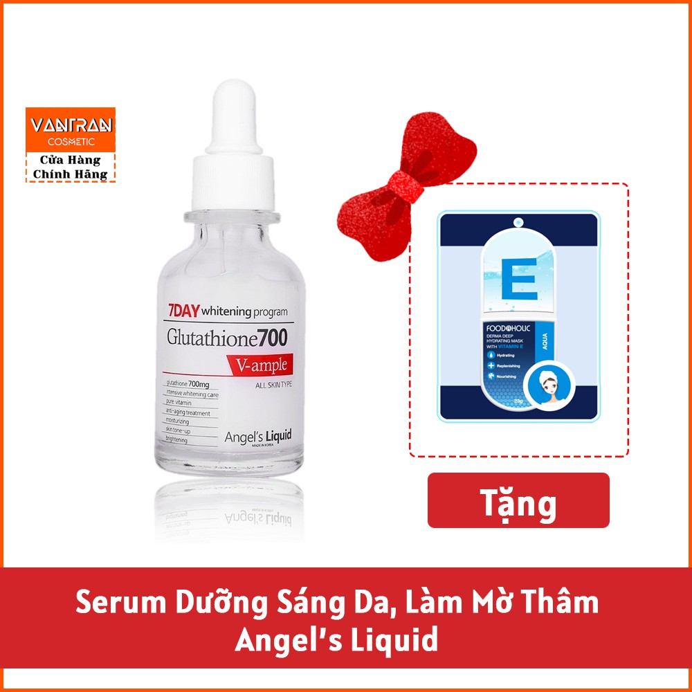 [Tách lẻ_FullSize] Bộ 3 món Dưỡng Trắng Da, Làm Mờ Thâm Angel's Liquid Whitening Program Special Kit Glutathione