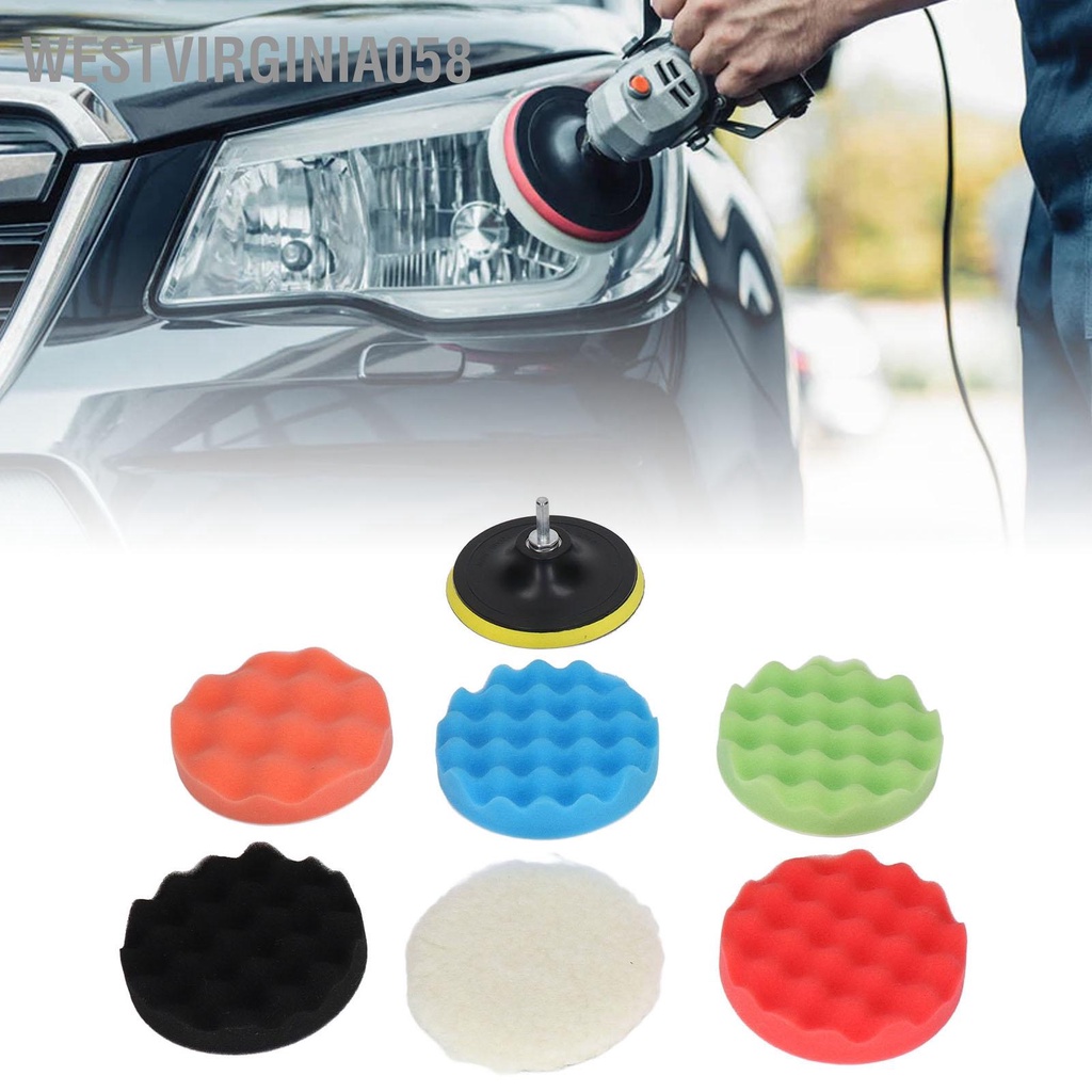 Bộ 2 Miếng Bọt Biển Đánh Bóng Xe Hơi 5in