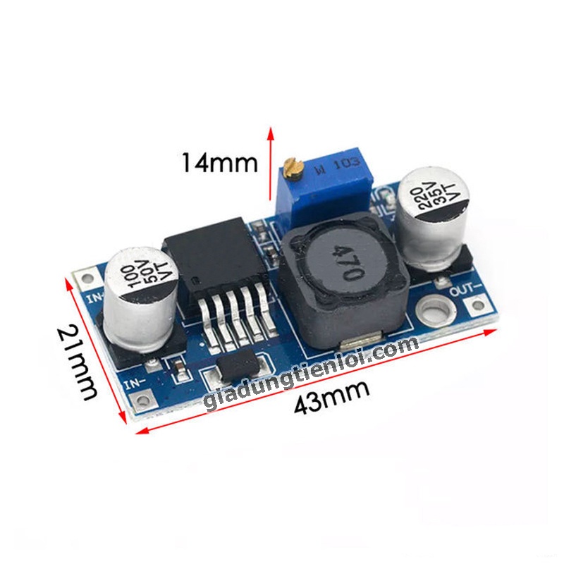 Mạch Hạ Áp, Giảm Áp LM2596  XL7015  dòng điện DC