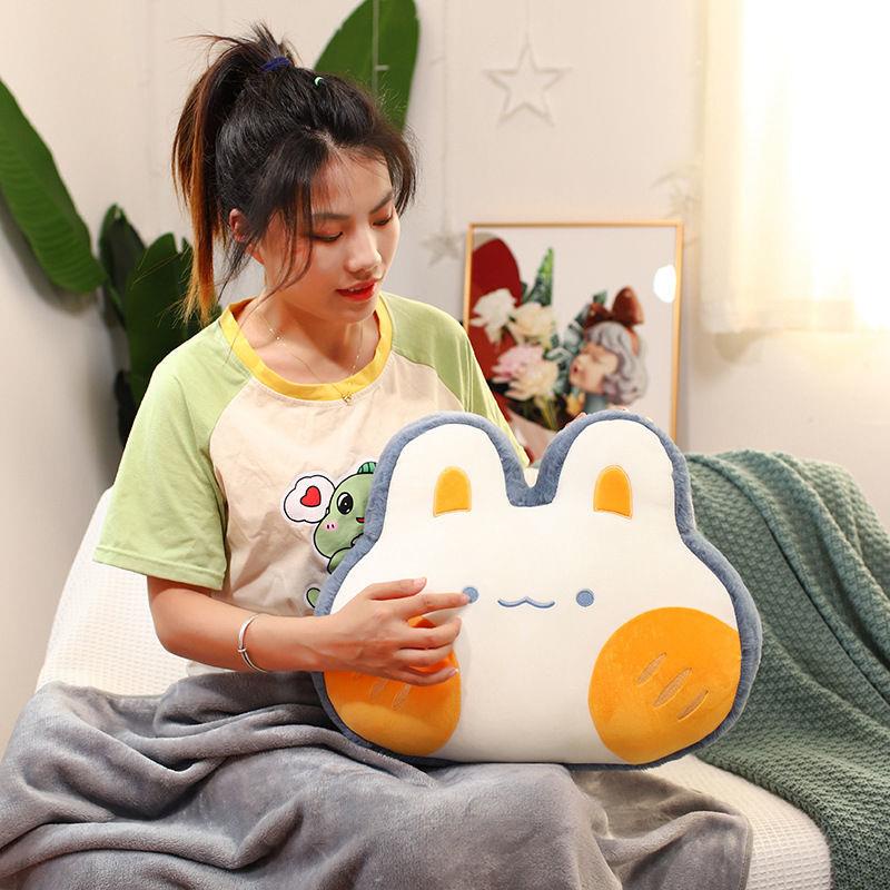 Bộ Chăn Gối Đa Năng Hình Hoạt Hình Dễ Thương Dùng Trong Văn Phòng