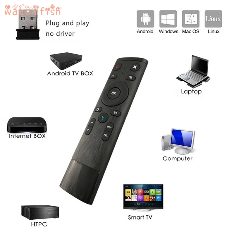 Chuột Bay Điều Khiển Bằng Giọng Nói Bluetooth / 2.4ghz Cho Smart Tv Android Box Iptv