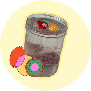 Slime NƯỚC TRÁI CÂY MÙA HÈ ~ slime trong suốt trái cây màu sắc