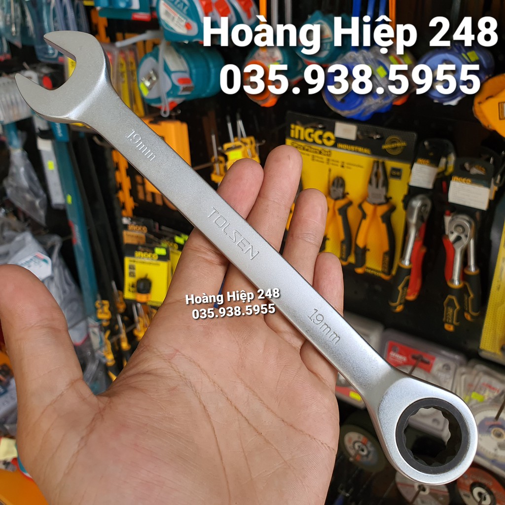 cờ lê tự động19mm tolsen 15215