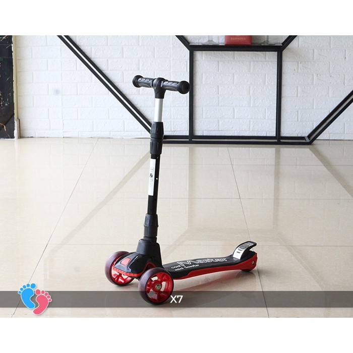 Xe trượt scooter 3 bánh trẻ em Broller BABY PLAZA X7