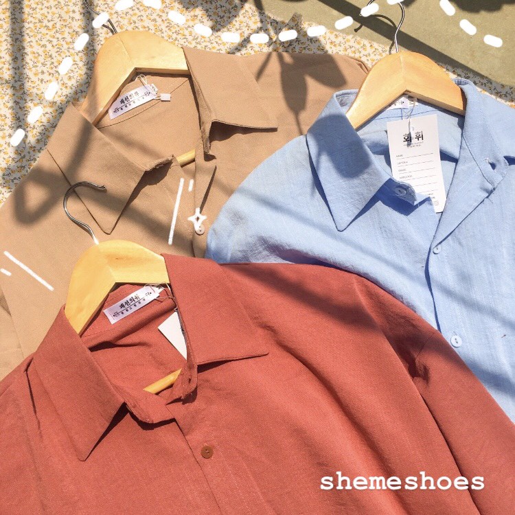 (SALE TẬN GỐC) Đầm Sơ Mi Basic Đi Học Đi Làm Cho Nữ Chất Cotton Mềm Đứng Form Ba Màu Siêu Xinh (Ảnh Thật Tự Chụp)