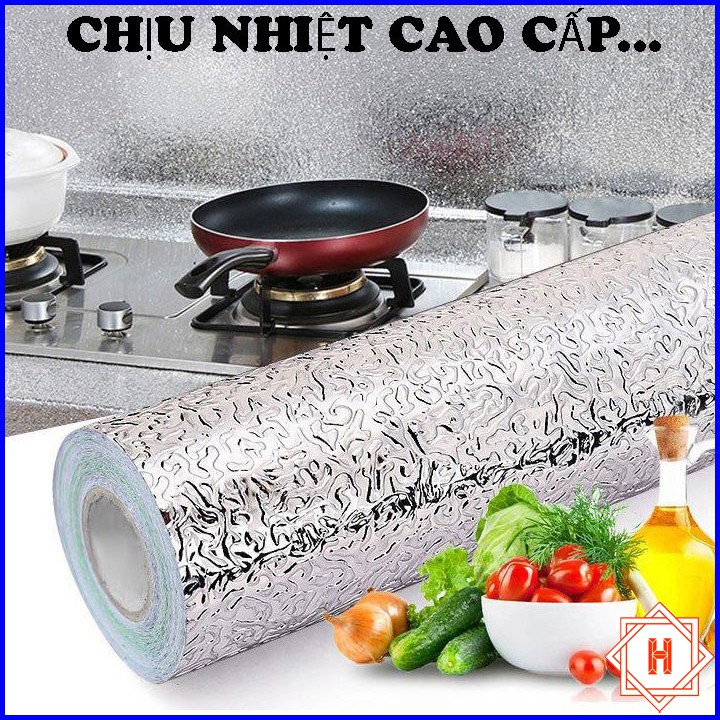 Giấy Dán Bếp Chịu Nhiệt Tốt Tráng Nhôm Cao Cấp