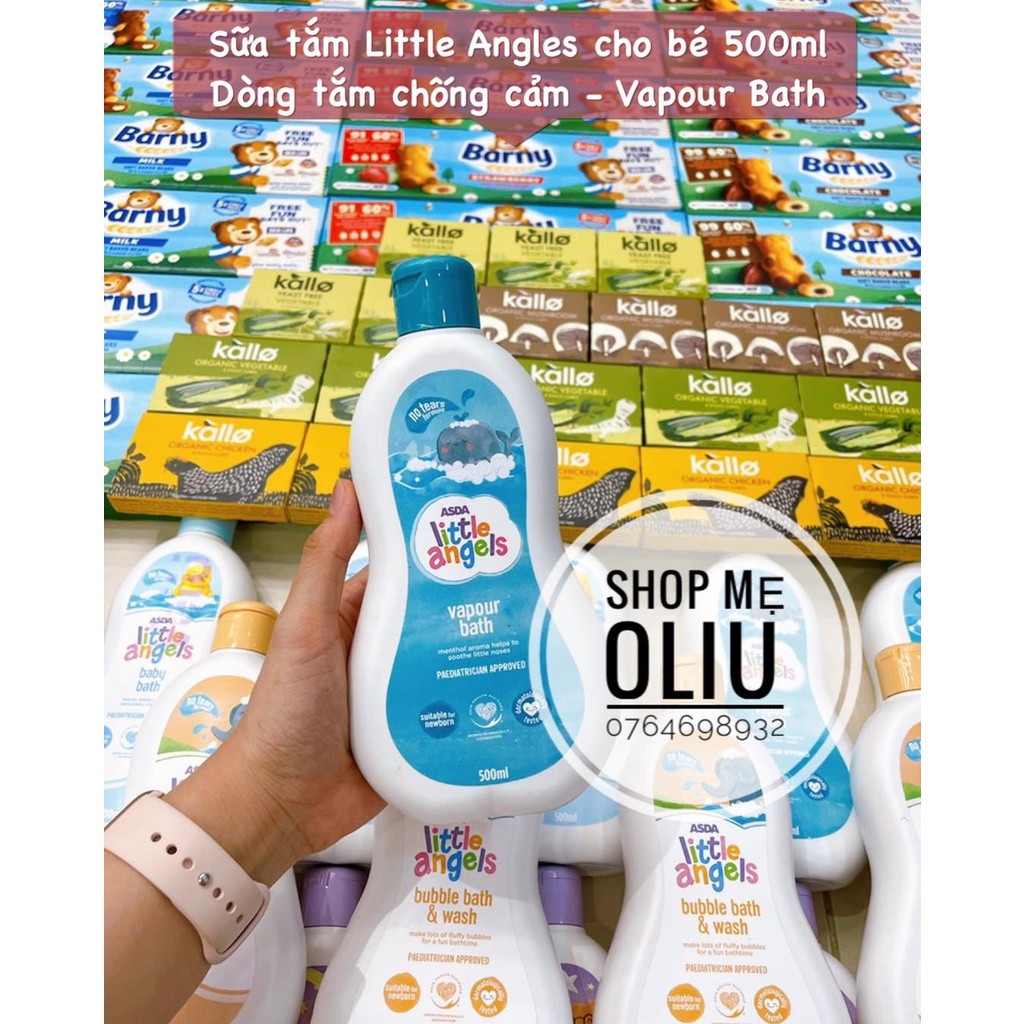 Sữa tắm Little Angels toàn thân cho bé (tạo bọt/chống cảm/toàn thân) 500ml