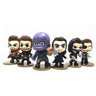 (Xả Hàng) Sét 6 Mô Hình MARVEL - Bộ 6 Nhân Vật Avengers - Mô Hình Avengers