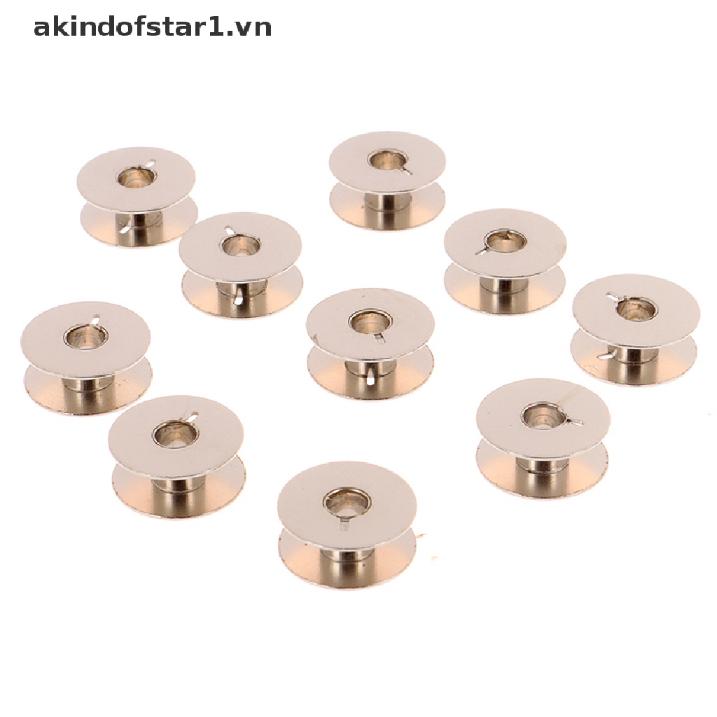 Bộ 10 Lõi Quấn Chỉ Bằng Kim Loại Chuyên Dụng Cho Máy May