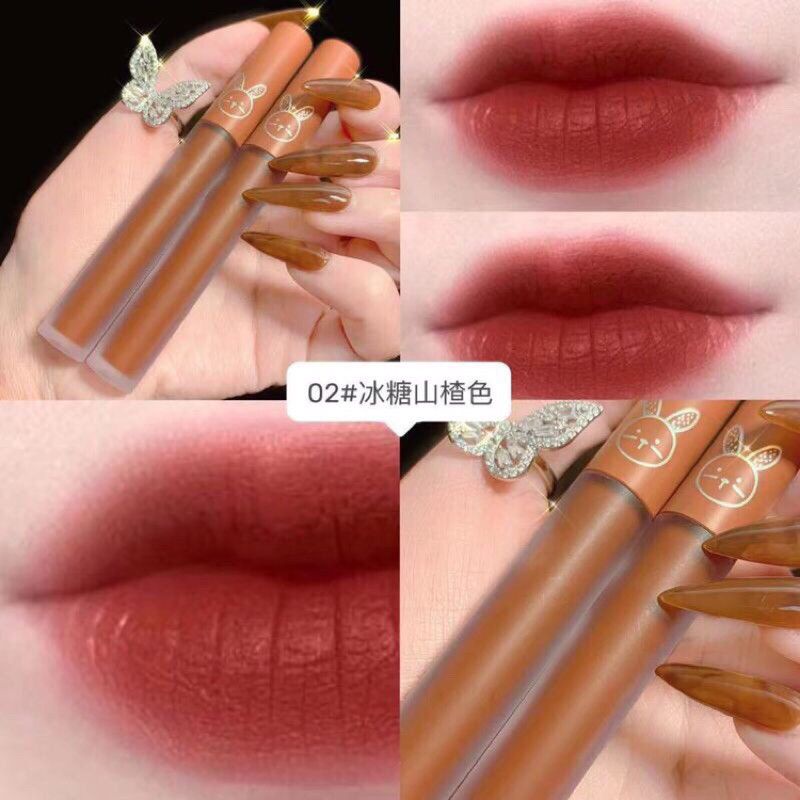 Set 5 Son Kem Lâu Trôi Mềm Mượt Môi LEADUU Thỏ 🎀 | BigBuy360 - bigbuy360.vn