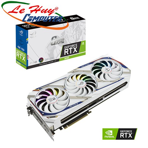 [Mã 11ELSALE hoàn 7% xu đơn 300K] VGA ASUS ROG Strix RTX 3080 GUNDAM EDITION (ROG-STRIX-RTX3080-O10G-GUNDAM)