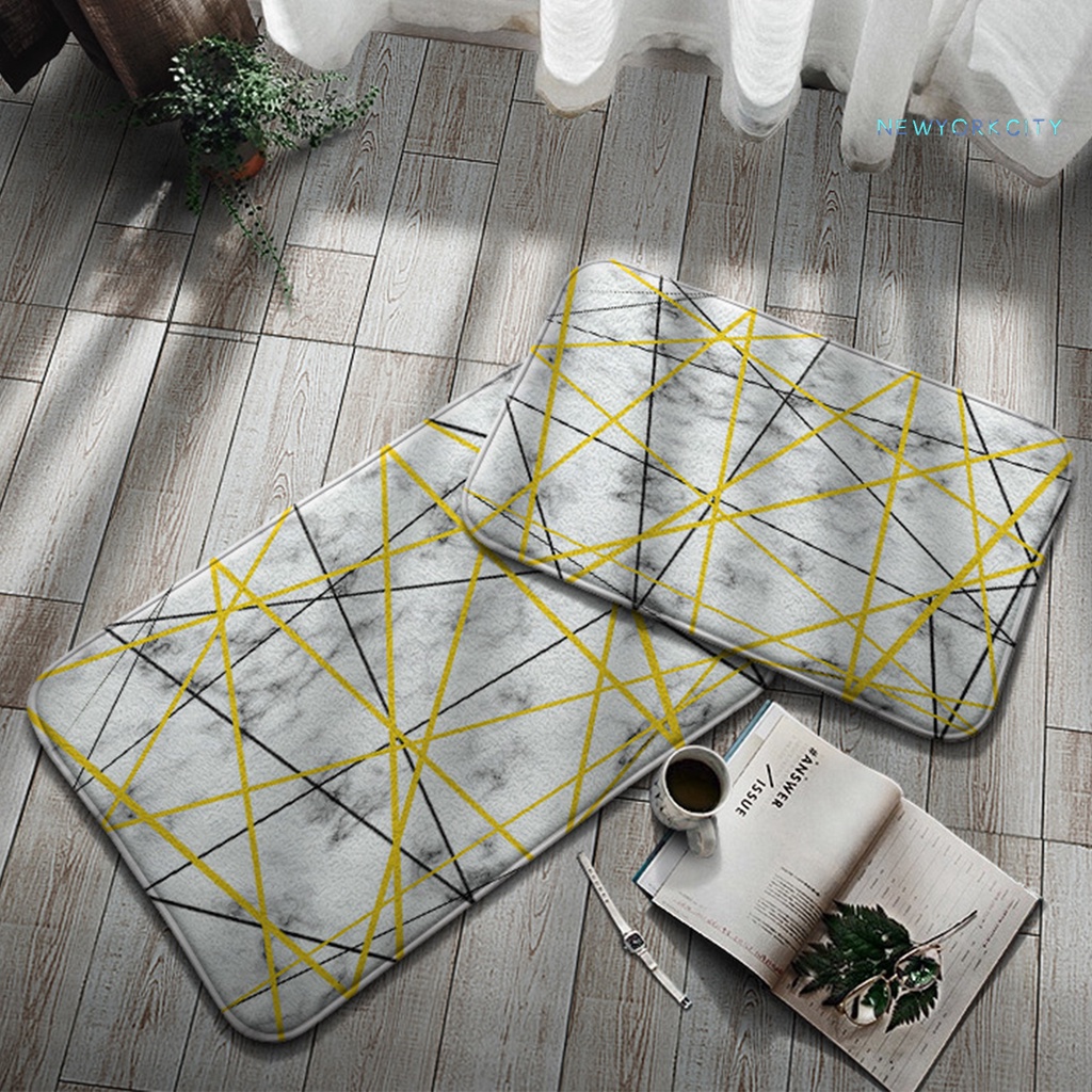 Thảm Chùi Chân Mềm Mại Chống Trượt Kết Cấu Flannel Dành Cho Nhà Tắm