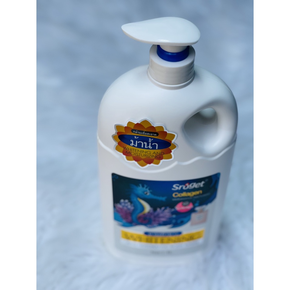 Sữa tắm Trắng da Sroget Collagen  và Sroget Olive  cao cấp 1,5L - Thái Lan