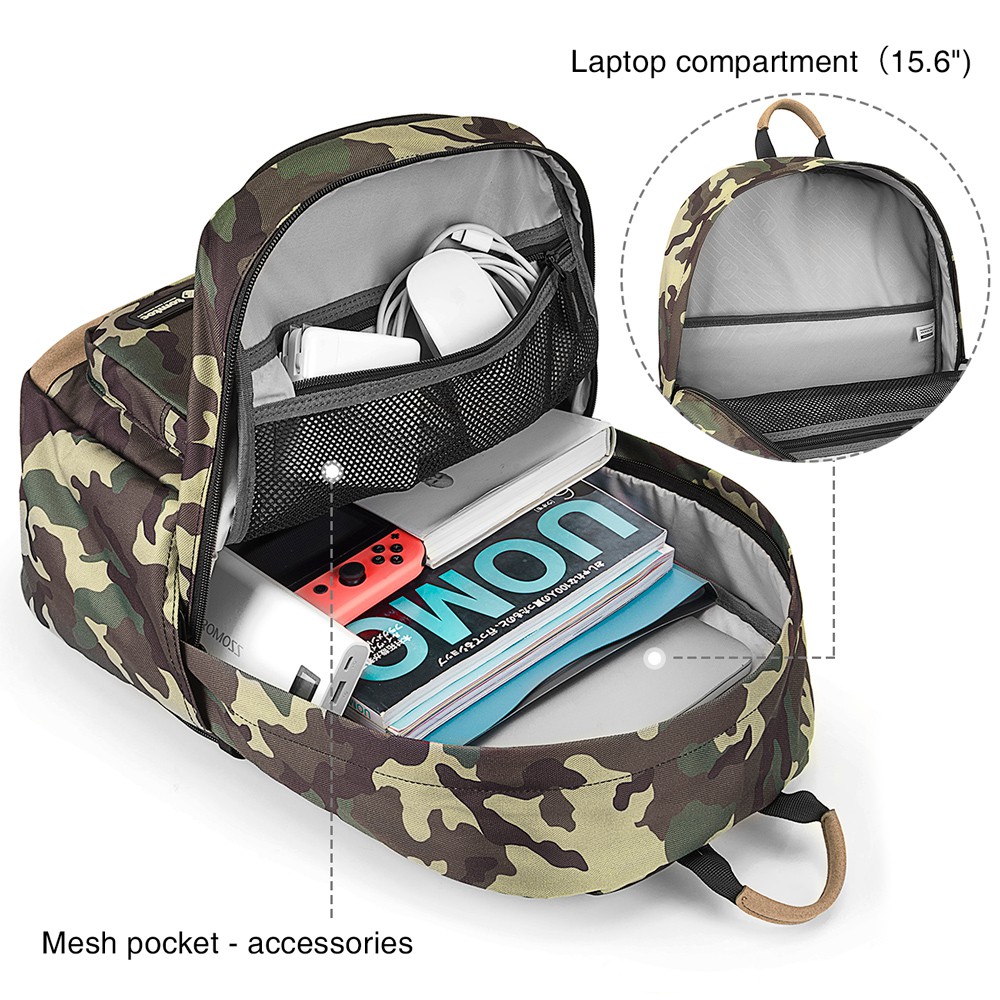 Balo  Tomtoc  Lightweight Multi-purpose Laptop 15inch PowerPortal Support Travel - Hàng chính hãng