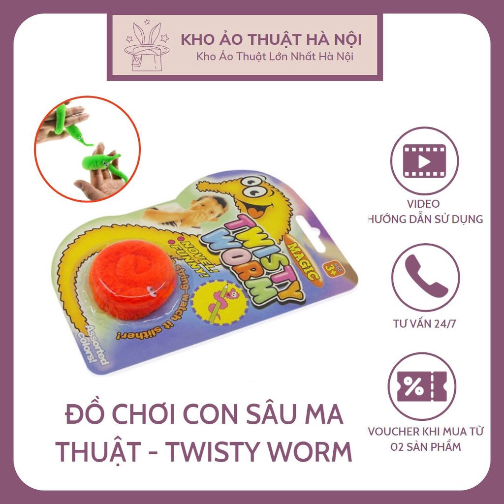 Đồ Chơi Con Sâu Ma Thuật Twisty Worm,Sáng Tạo, Đồ Ảo Thuật Thông Minh, Trí Tuệ Cho Bé