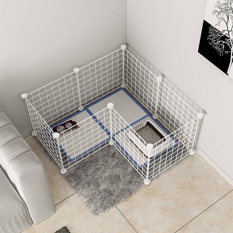 Chuồng quây, Chuồng ghép chó mèo 12 tấm sắt (tặng 24 chốt nối)