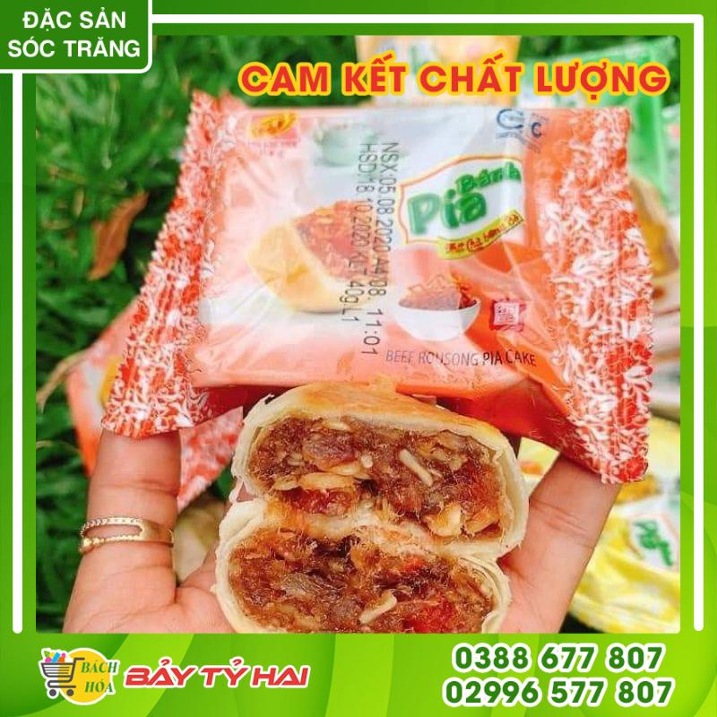 Bánh Pía Kim Sa Tân Huê Viên Vị Chà Bông Bò Túi 480gr Gồm 12 Cái