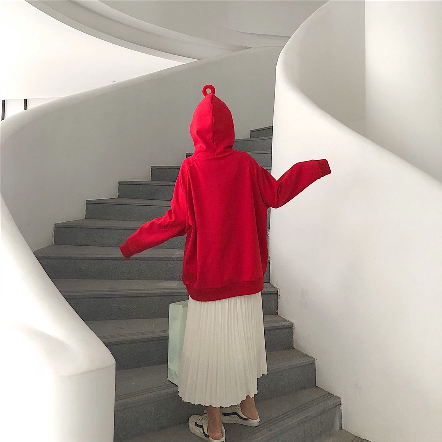 Áo có nón tay dài ấm áp dễ thương cho nữ | BigBuy360 - bigbuy360.vn