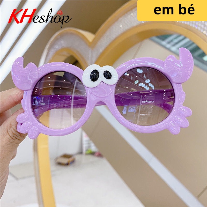 Kính chụp ảnh cho bé hình Con Cua siêu đáng yêu,  Kính râm cho bé sơ sinh chống bức xạ và tia UV400, giá rẻ mã Y1542