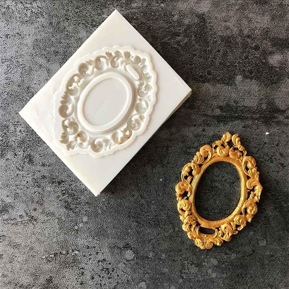 AUGUSTINA Khuôn Làm Bánh / Xà Phòng Hình Khung Ảnh Cổ Điển DIY