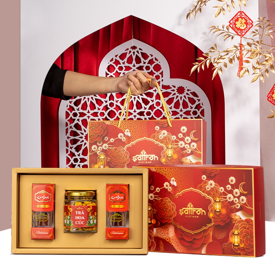 [ Set quà Tết ] Nhụy Hoa Nghệ Tây SAFFRON BAHRAMAN 2Gr tặng gia đình - date t7/2024