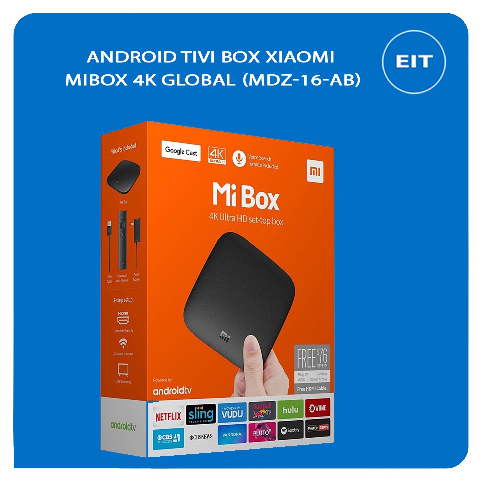 【QUỐC TẾ - TIẾNG VIỆT】Android Tivi Box Xiaomi Mibox 4K QT 9.0