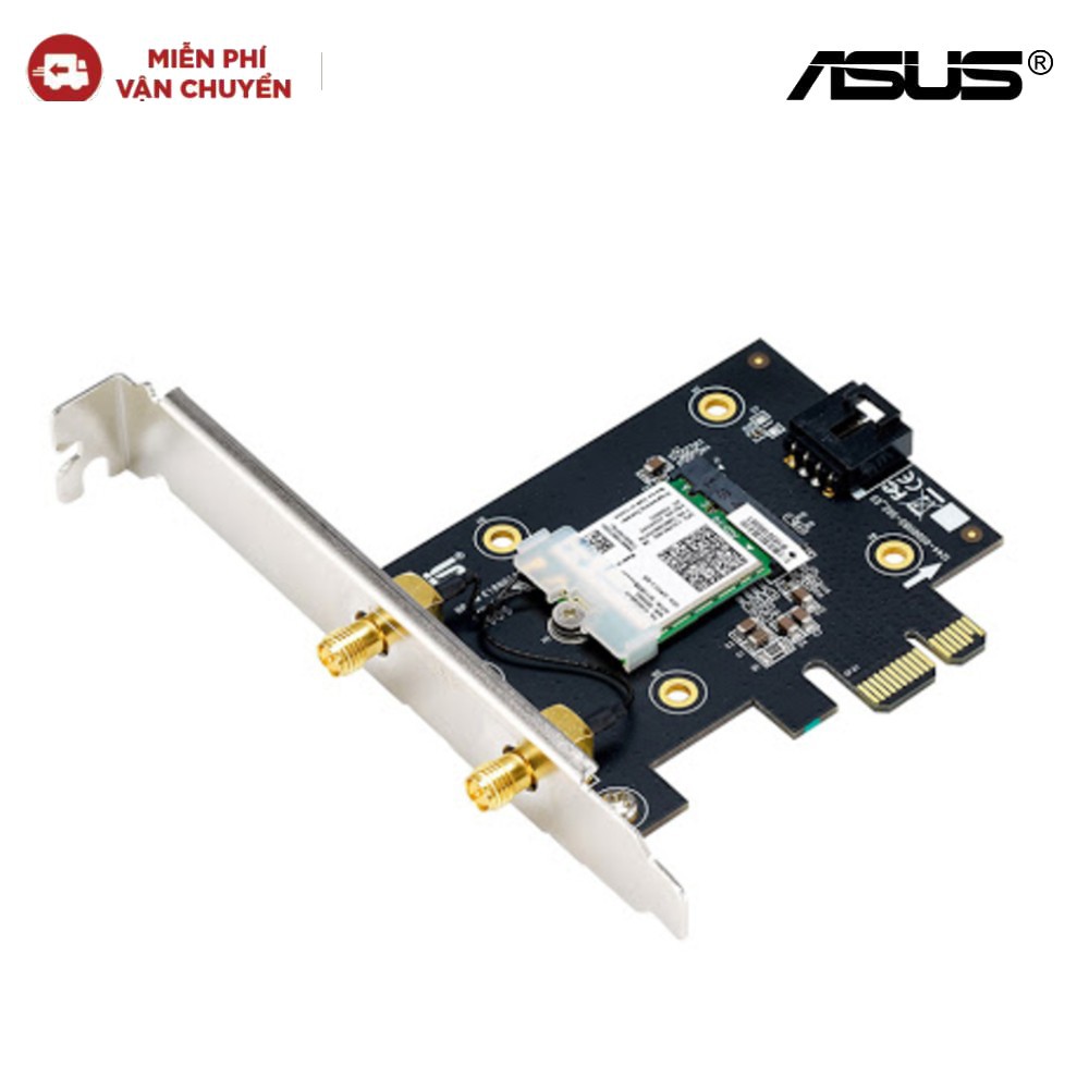 Card Mạng Wifi Asus PCE-AX3000 PCI-e a/b/g/n/ax3000 2.4GHz/5GHz - Hàng Chính Hãng