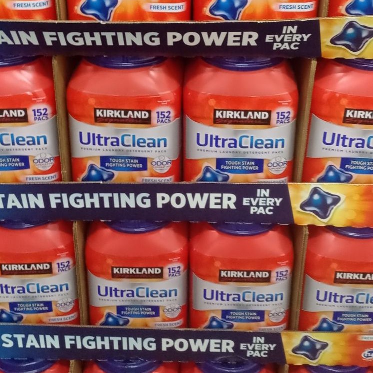 MẪU MỚI Viên Giặt Quần Áo KIRKLAND ULTRA CLEAN 152 viên MÓP NHẸ