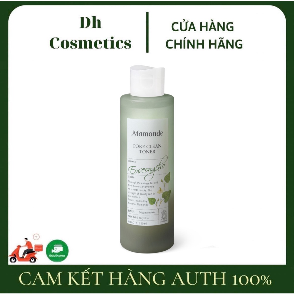 Nước Hoa Hồng Diếp Cá Mamonde Pore Clean, nước hoa hồng cho da dầu 250ml