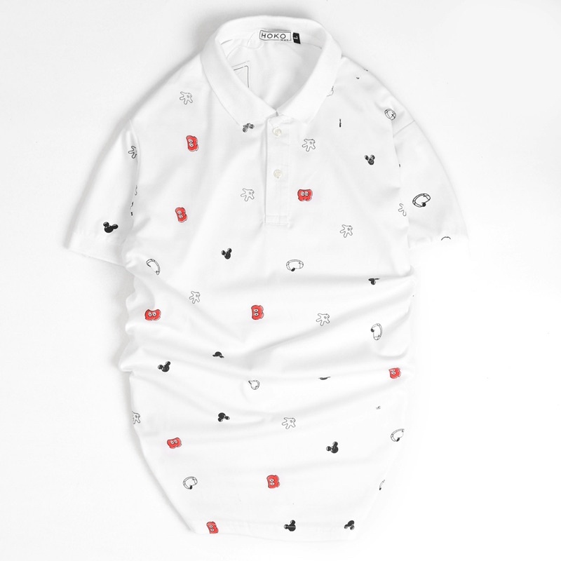 Áo thun nam có cổ, áo polo nam tay ngắn vải cotton cao cấp không xù lông in hình kiểu dáng Hàn Quốc form chuẩn bigsize