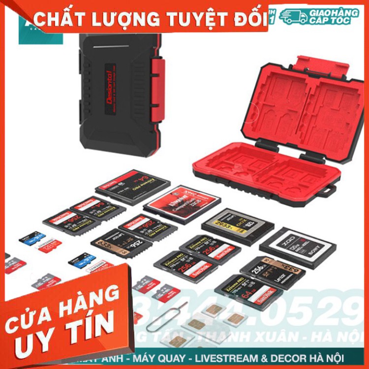 SIÊU RẺ | Hộp Đựng Thẻ Nhớ Máy Ảnh, Máy Quay DESIONTAL Thiết Kế Chống Nước, Chống Shock cho Thẻ nhớ XQD/CF/TF/MSD/SD/Mic