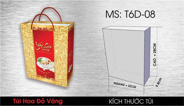 10 TÚI ĐỰNG HỘP HOA MAI 100G YẾN SÀO