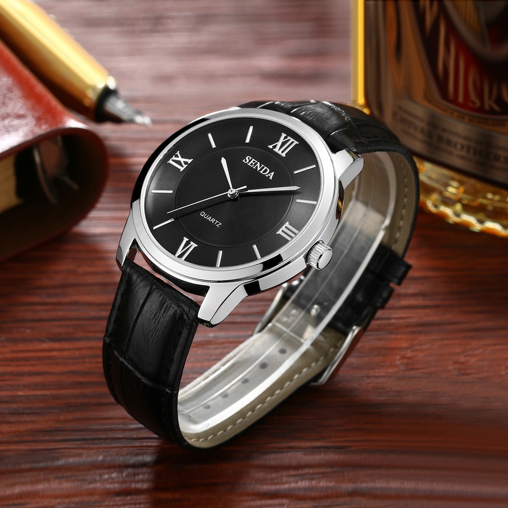 ĐỒNG HỒ NAM SENDA 8195 DÂY DA CAO CẤP Bán lẻ giá sỉ